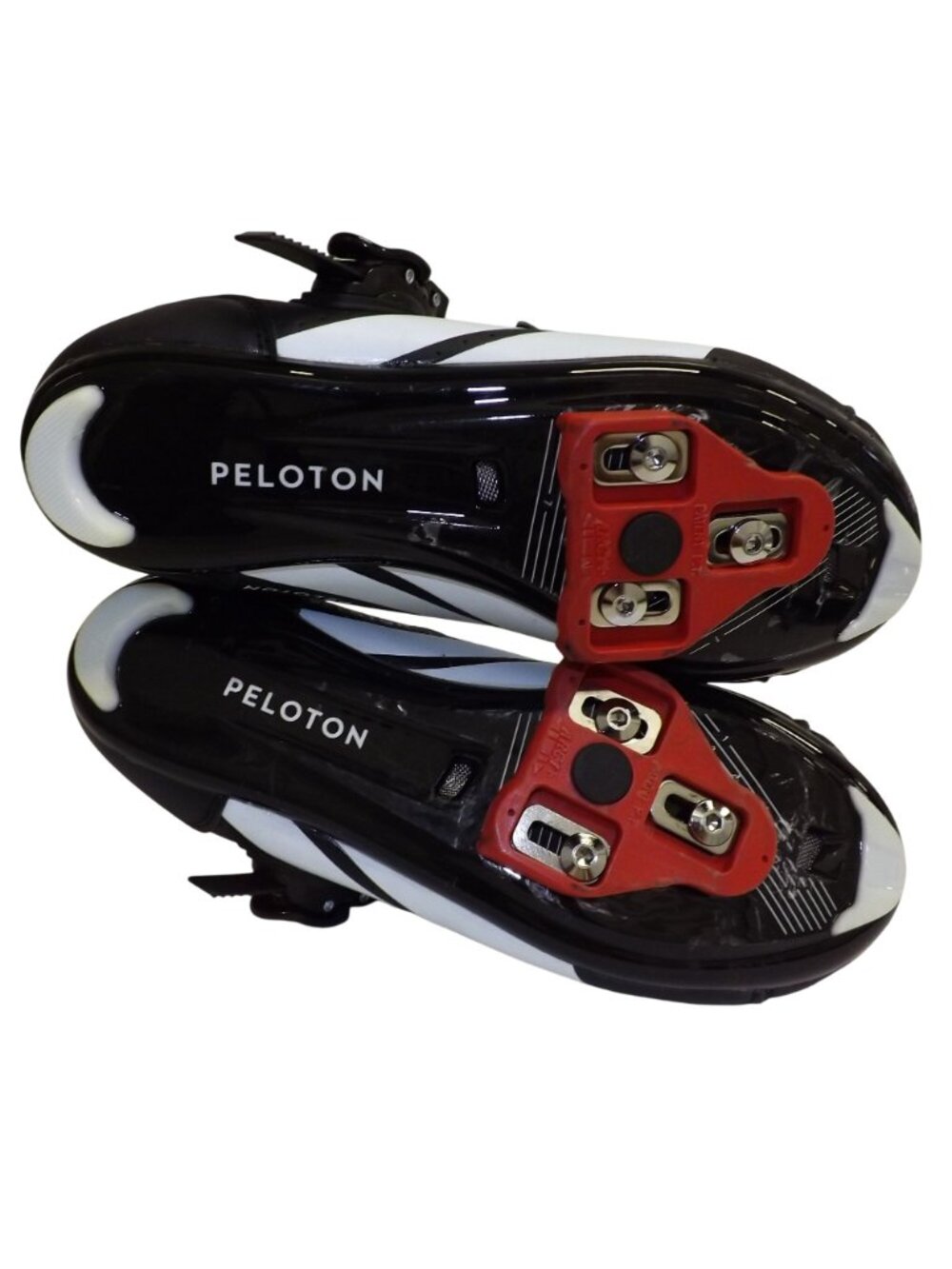 Peloton Size 39 Cycling Black White Bike Shoes US Women’s 8 With Cleats - Picture 2 of 10